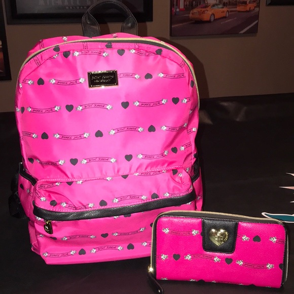 Betsey Johnson Handbags - Betsy Johnson NY backpack and matching wallet